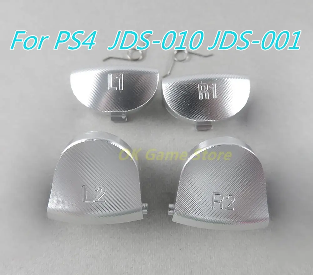 1 компл./лот Металлическая Алюминиевая Кнопка Запуска L1 R1 L2 R2 для Контроллера Sony PS4 JDM001 010 JDM010 001 Кнопки из Сплава с Пружинами