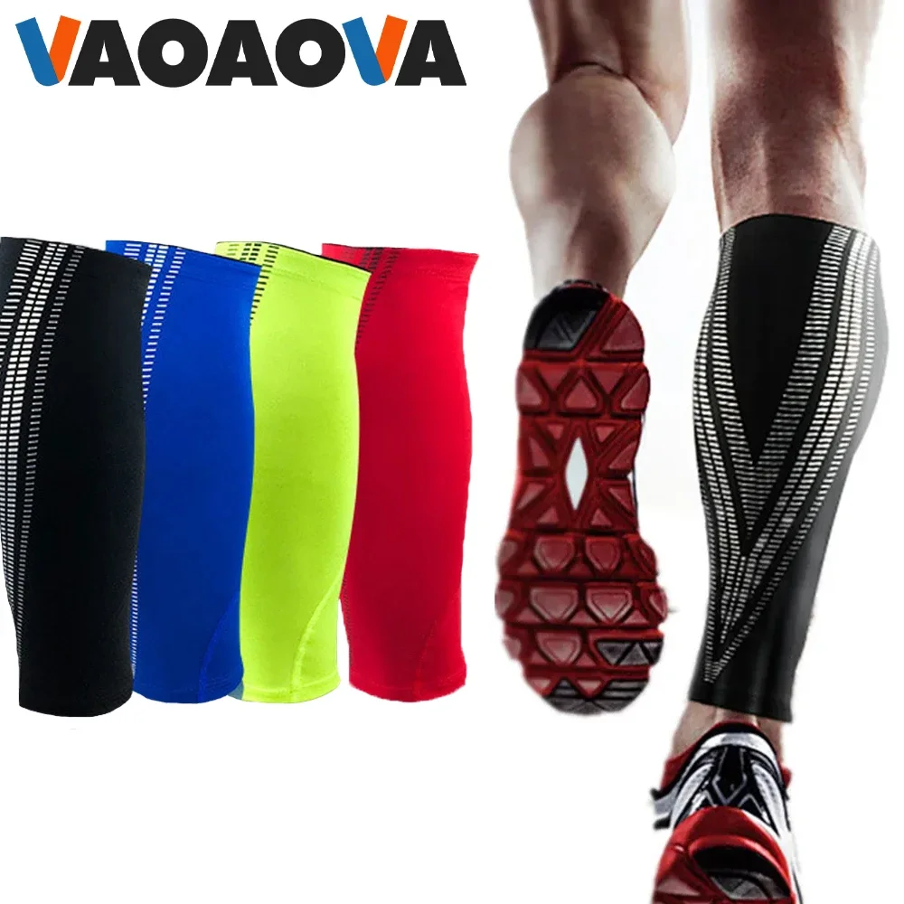 1 пара компрессионных рукавов для ног, спортивный защитный наколенник для бега, велоспорта, баскетбола, футбола, защита шин для голени на икре