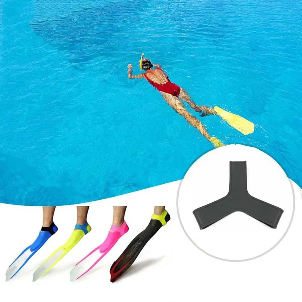 1 пара силиконовых ремешков, многоцветный защитный ремешок на лодыжке, ласты для ног, ласты для плавания, прямая доставка