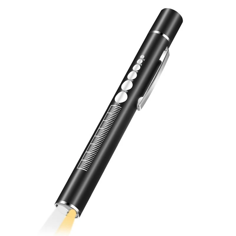 1 ШТ USB Перезаряжаемый -Удобная Ручка-Фонарик Черный Мини-Фонарик Для Кормления Факел Лампа Карманный Светодиодный Фонарик