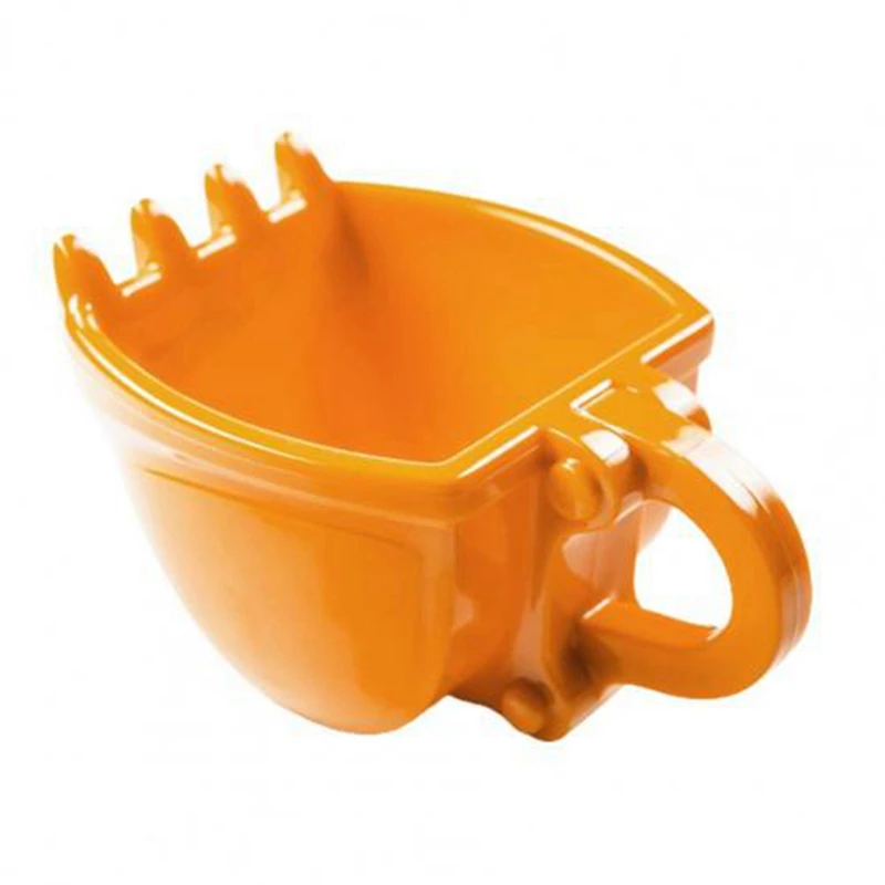 1 ШТ Креативная 330 МЛ Форма для ковша Экскаватора Чашка Кофейная Кружка Ведро для питья Воды Чашка Чай Кухонная Посуда для питья Оранжевый