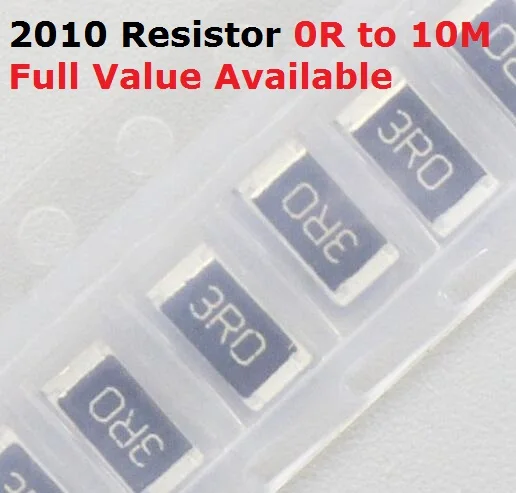 100 шт./лот SMD Чип 2010 Резистор 620K/680K/750K/820K/910K/Ом 5% Сопротивление 620/680/750/820/910/K Резисторы Бесплатная Доставка