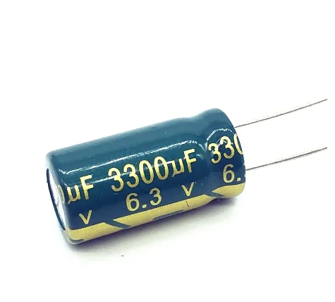 {10ШТ} 6.3V3300UF высокочастотный низкоомный и термостойкий электролитический конденсатор 3300UF 6.3V размером 10X20 ММ