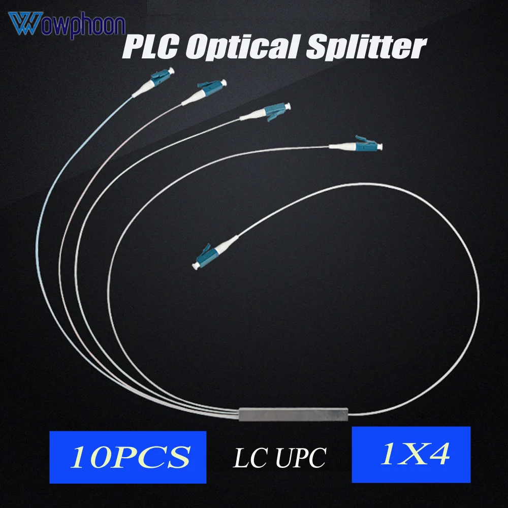 10шт plc splitter 1: 4 сетевые аксессуары LC UPC APC mini plc splitter 1x4 plc splitter производитель в Китае