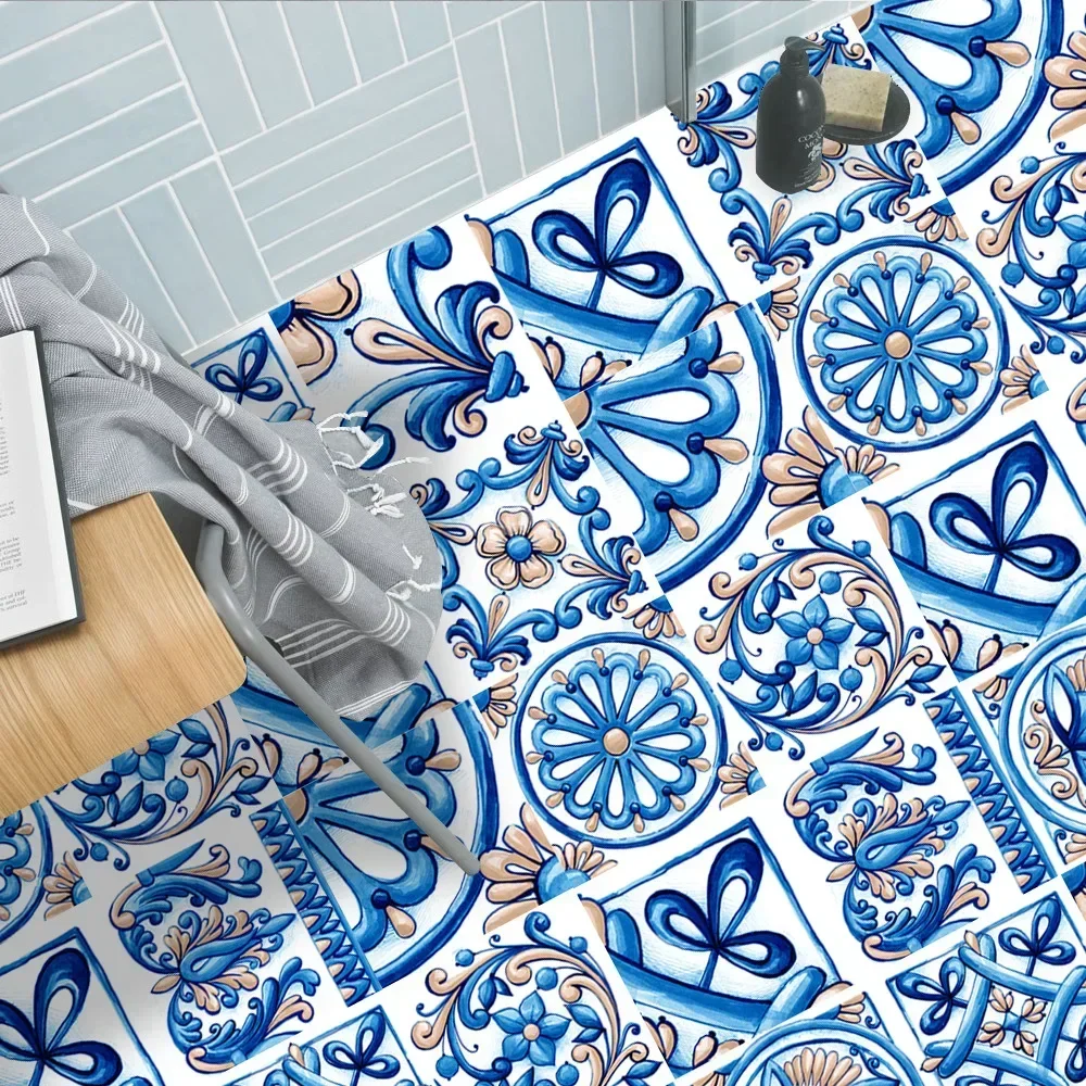 10шт Скандинавская геометрическая абстрактная имитация плиточного шпона, ремонт дома, отделка кухни, ванной комнаты, самоклеящаяся облицовка стен