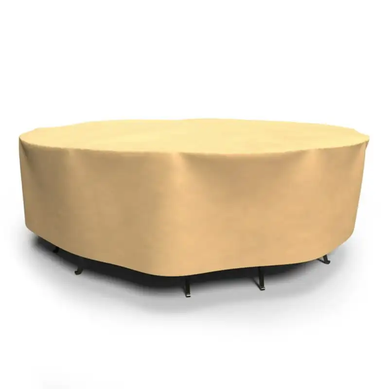 112 диам. дюймов. Комбинированный Чехол для стола и стульев во внутреннем Дворике на открытом воздухе