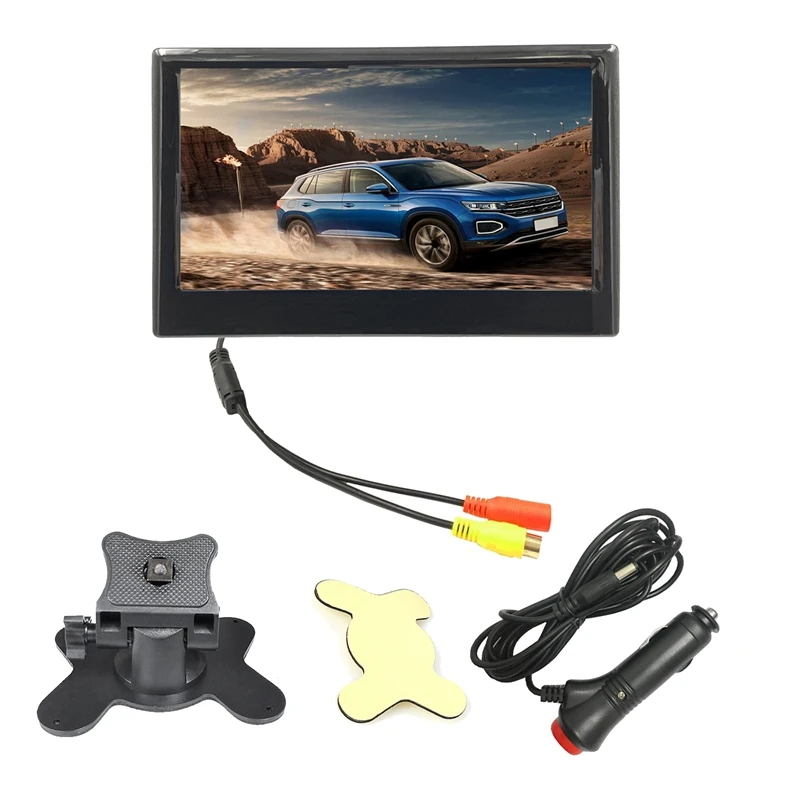 12 В-24 В 7 Дюймов TFT ЖК-Дисплей Цветной HD Монитор Для Автомобиля CCTV Обратный Заднего Вида Резервная Камера Автомобильные Электронные Аксессуары
