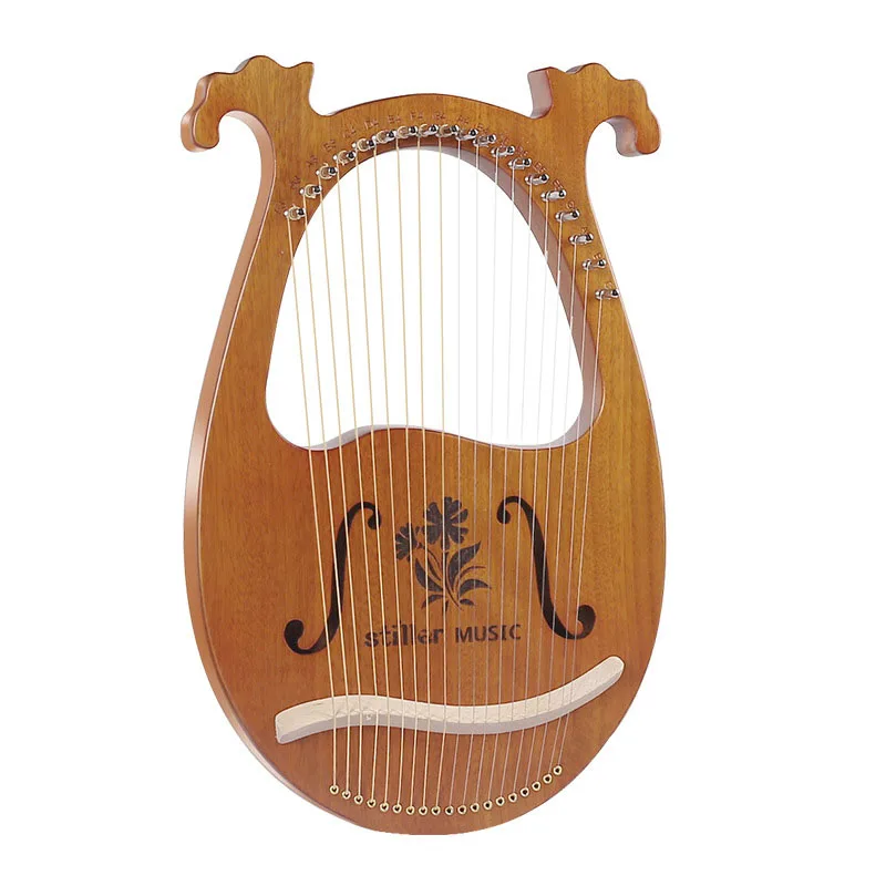 16-Струнная Арфа Портативный Инструмент Из Материала Красного Дерева Harp