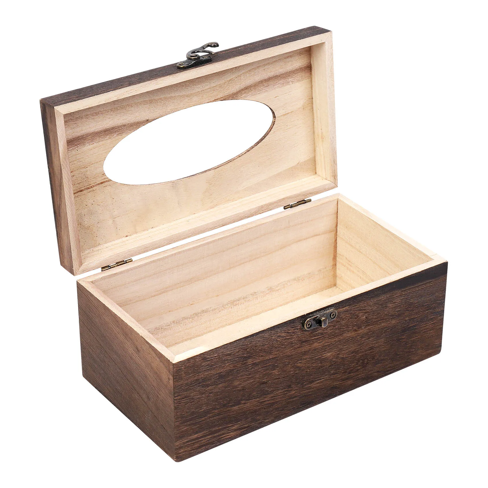 1ШТ Полезная деревянная ретро-коробка для салфеток, чехол для держателя бумажных салфеток, декор для дома и автомобиля