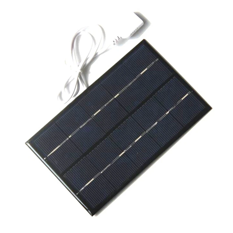 2 Вт 5 В 380 МА USB мини модуль солнечной панели DIY поликремниевый солнечный элемент зарядное устройство для телефона USB вентилятор