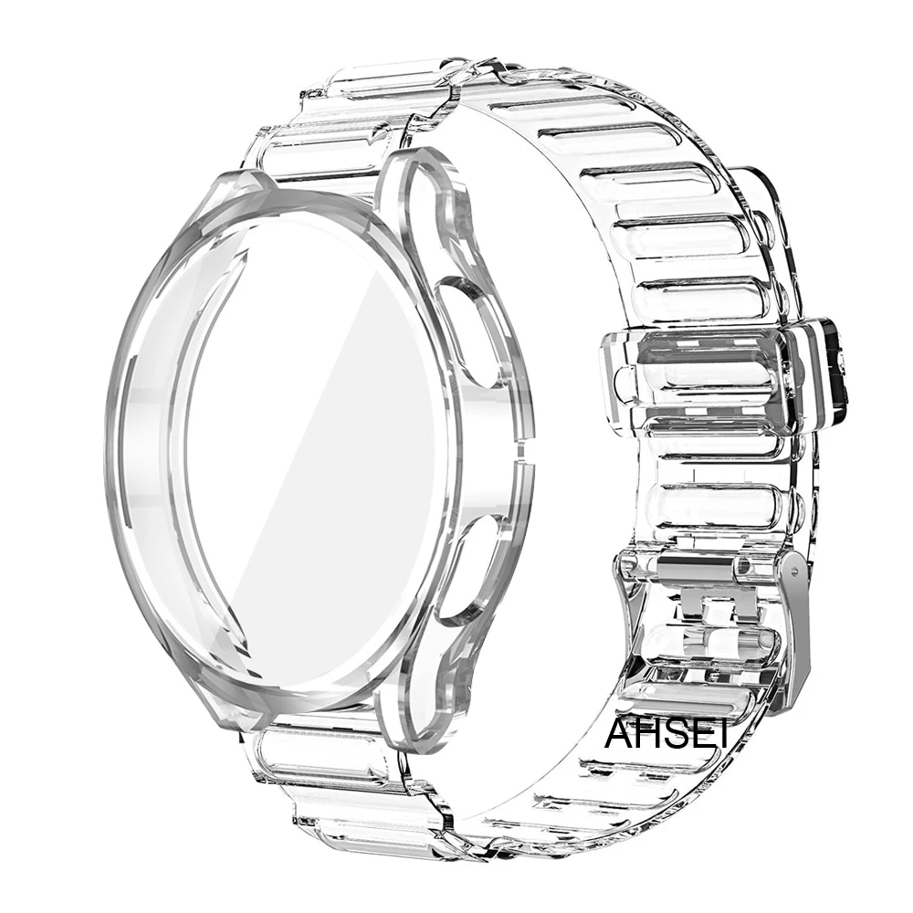 2 шт Ремешок для Samsung Galaxy Watch 4 5 pro 45 мм 44 мм 40 мм Ремешок + чехол из тпу Galaxy Watch4 Classic 42 мм 46 мм Ремешок с чехлами