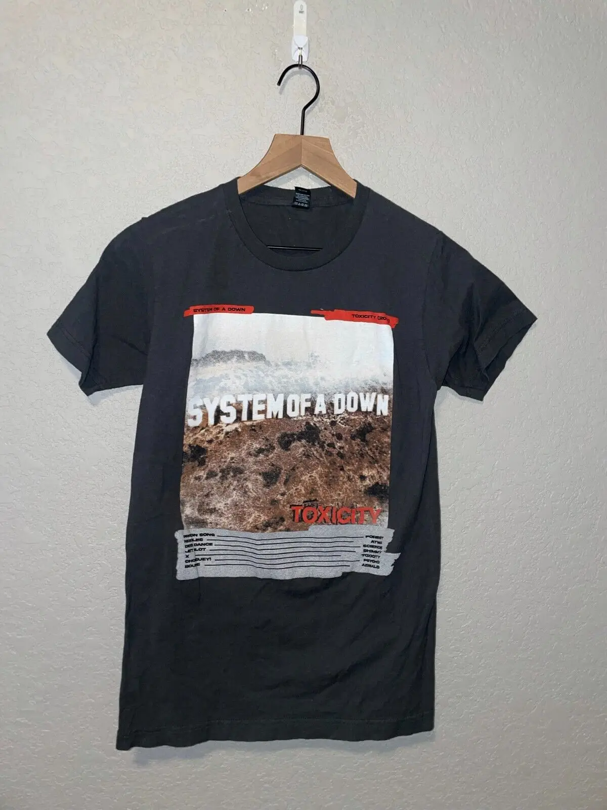 2010-е годы System Of A Down SOAD Toxicity Альбом Тур Концерт Серая рубашка музыкальной группы с длинными рукавами