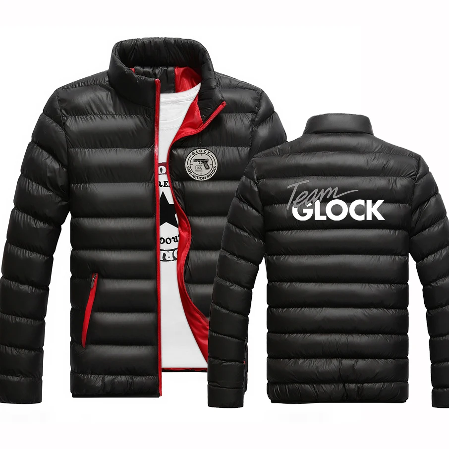 2023 Glock Perfection Shooting Мужские Новые Модные Хлопчатобумажные Пальто с Цветным Блоком На Молнии С капюшоном, Тонкие Утепленные Куртки-Пиджаки