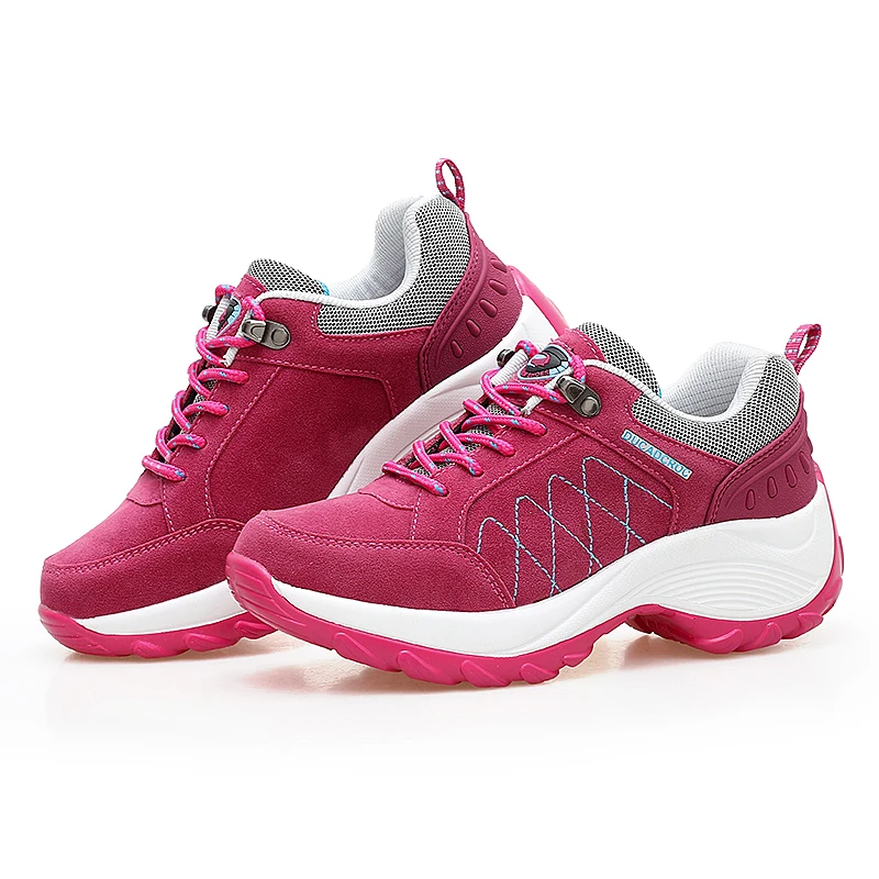 2023 Новая женская обувь для ходьбы, увеличивающая рост, большие размеры 41-42, женские спортивные кроссовки для тренировок, кроссовки для бега