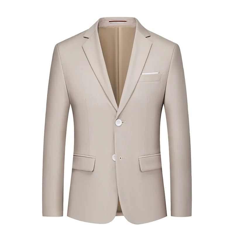 2023 Новый осенний мужской костюм, повседневное цельнокроеное платье, приталенный свадебный жакет, Корейское модное пальто One Clothes большого размера