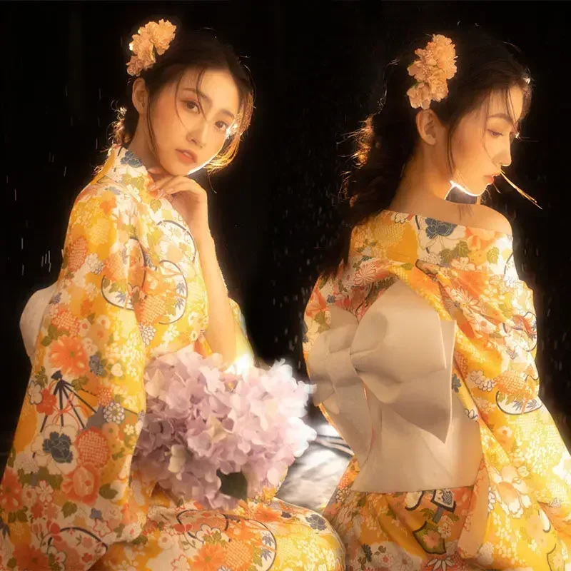 22 Стиля Кимоно для Женщин Японское Традиционное Кимоно Платье Для Косплея Гейши Юката Летний Длинный Халат Женская Одежда Для Фотосъемки