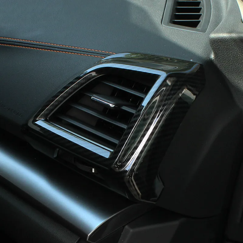 2ШТ НОВЫЙ L/R ABS Черный Карбоновый Вентиляционный Люк Приборной Панели Декоративная Крышка для Subaru XV Crosstrek 2018 Новый Стиль Внутренней Отделки