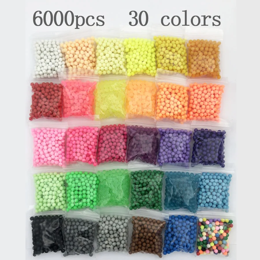 30 цветов/водяные бусины Пазл Crystal Color Perler волшебные бусины hama beads spray perlen 3D Волшебная игрушка ручной работы для детей