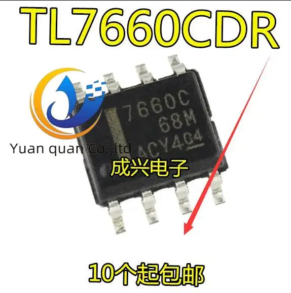 30шт оригинальный новый преобразователь напряжения TL7660C TL7660CDR TL7660 7660C SOP8 CMOS