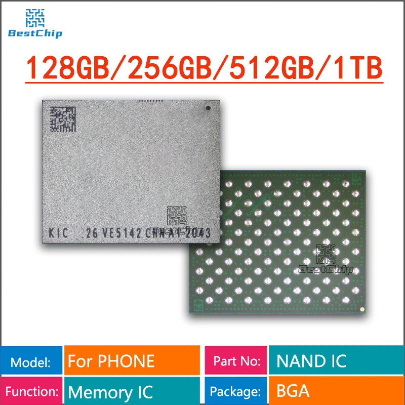 32G 64G 128G 256GB 512G 1TB HDD NAND Memory Flash Для iphone 5S 6 6P 6S 6SP 7 7P 8 8P X XS XSMax 11 12 13 Pro Max emmc