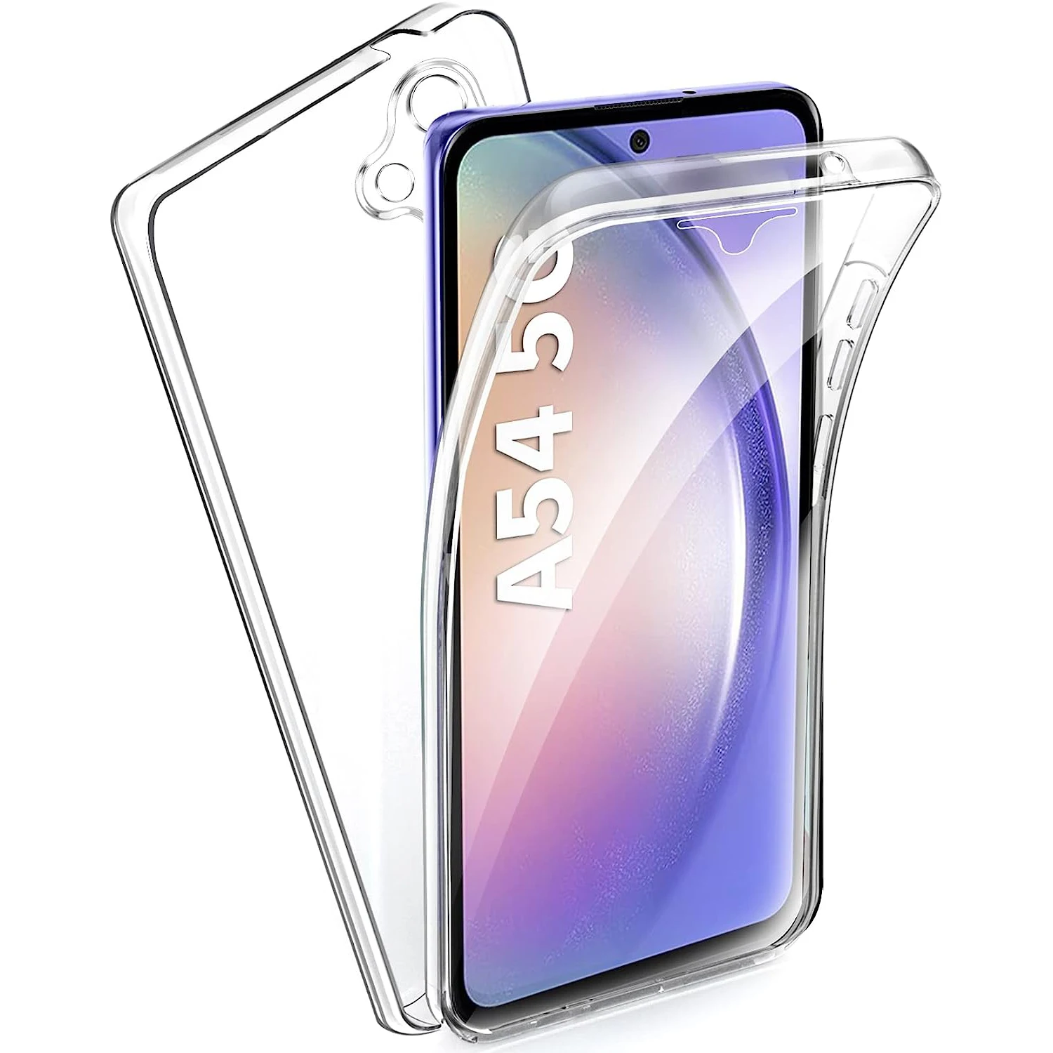 360 Полная Защита Силиконовый Прозрачный Чехол Для Samsung Galaxy A54 5G A24 4G A34 5G A14 4G A04 A04S A50 Прозрачный Противоударный Чехол
