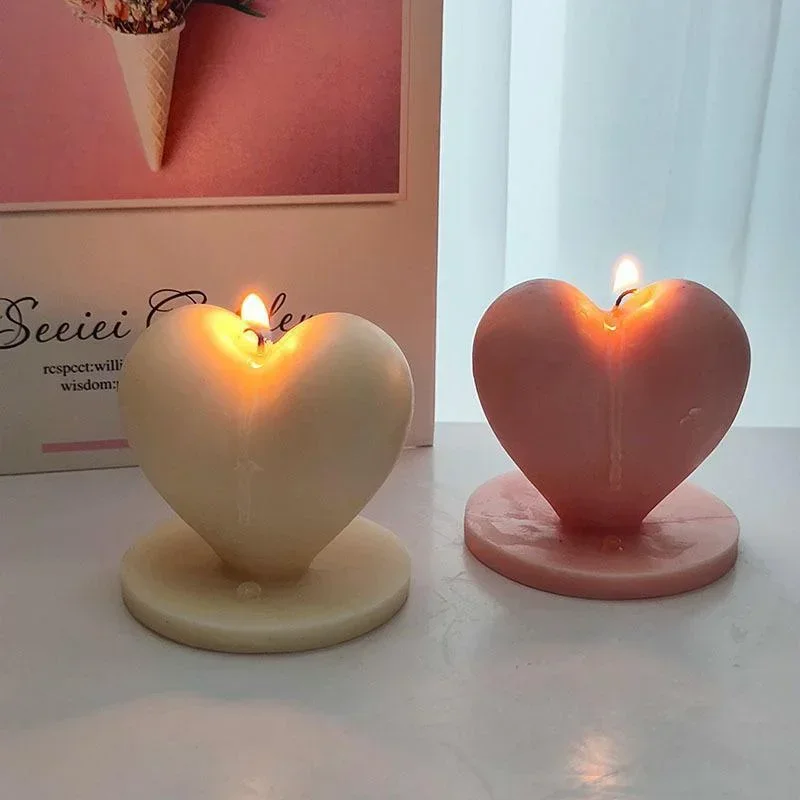 3D Силиконовая форма для свечи любви, форма для изготовления мыла ручной работы в форме сердца, Форма для изготовления свечей, Материалы для изготовления подарков на День Святого Валентина