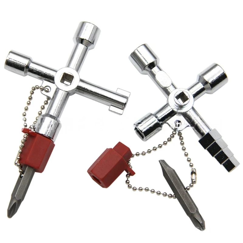 4-ходовые ключи Квадратные ключи для открывания сантехники Гаечные ключи Инструмент