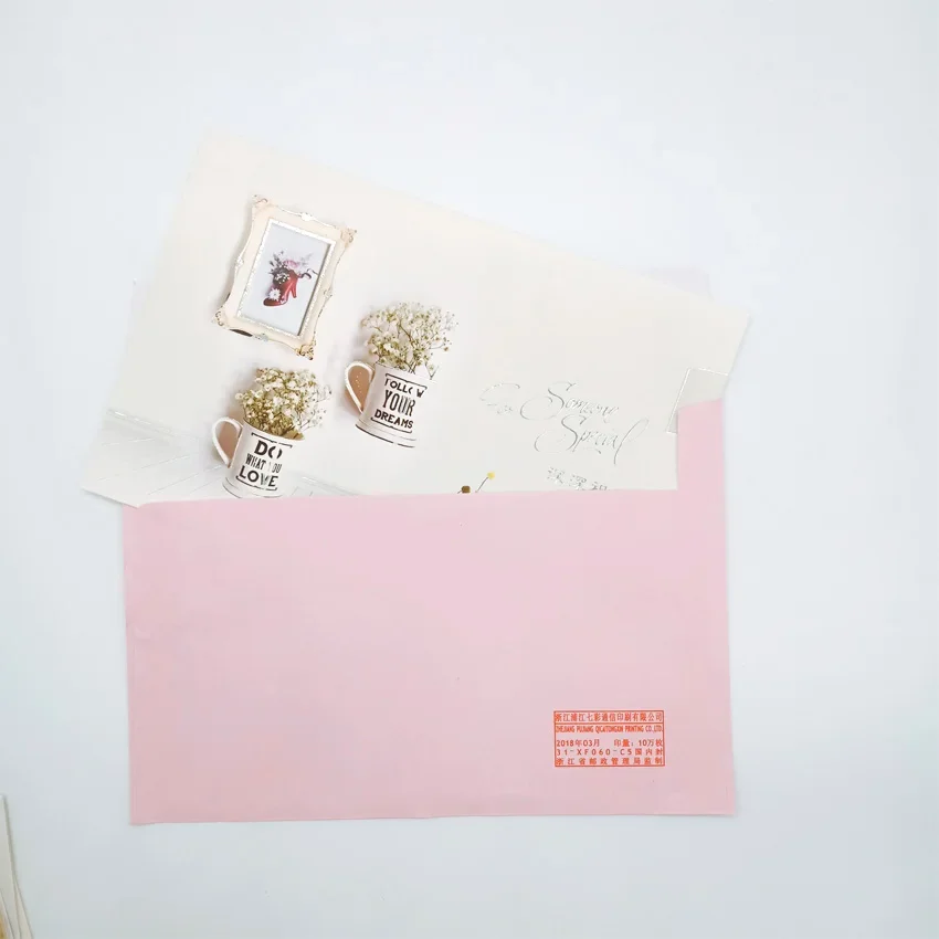 4 шт./лот Прекрасная большая поздравительная открытка горячего тиснения с конвертом, поздравительные открытки на Рождество, День рождения, свадьбу
