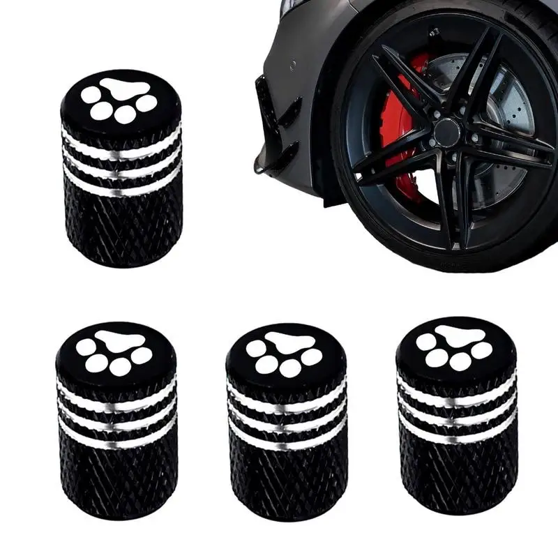 4шт автомобильных колпачков клапанов с логотипом, Пылезащитные колпачки клапанов автомобильных алюминиевых шин, колпачки клапанов
