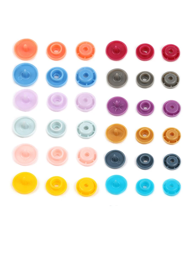50 комплектов круглых защелок из смолы Пуговицы Застежки T5 12mm Аксессуары для детской одежды Зажимы для одеяла Кнопка для простыни