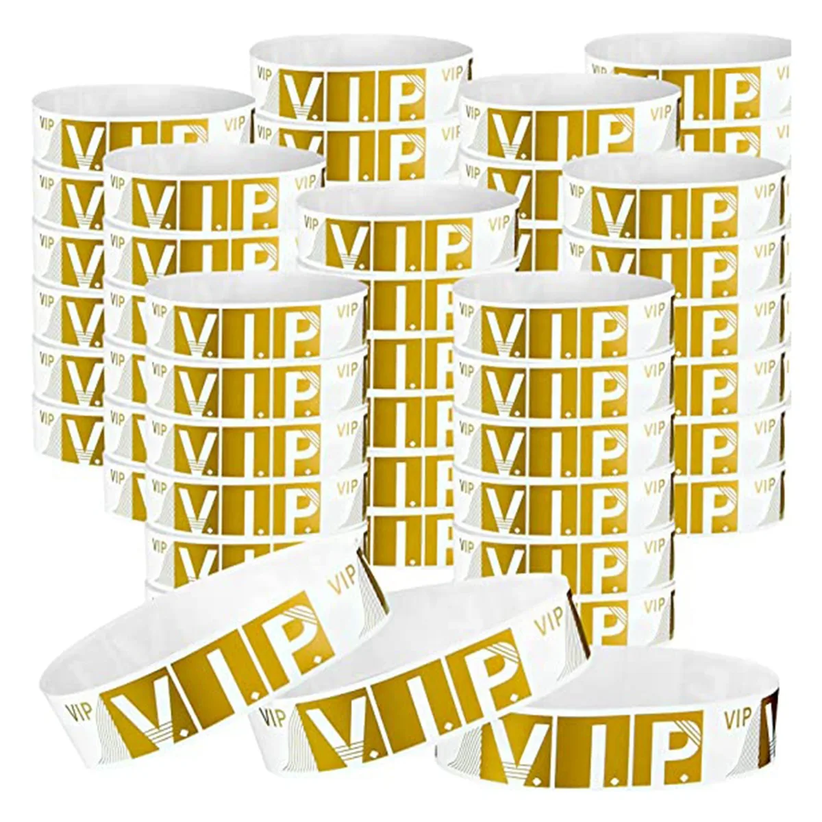 500 шт VIP-браслетов, легкие браслеты для мероприятий, персонализированные браслеты для вечеринок, цветная водонепроницаемая повязка на руку