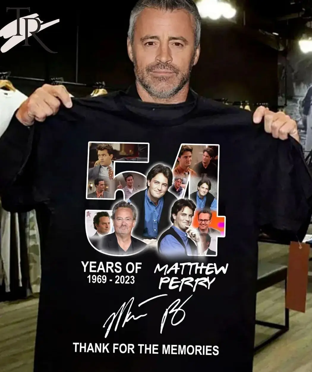 54 Года Мэтью Перри, Спасибо За Воспоминания, Подарок в виде футболки Унисекс для Фаната