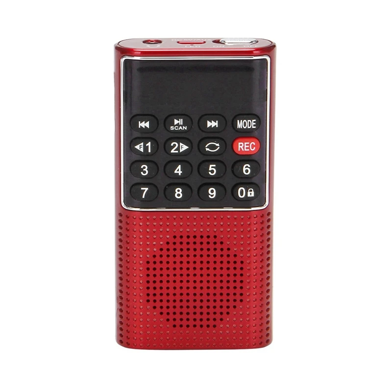 5X L-328 Мини Портативный Карманный FM-Радио С Автоматическим Сканированием, Музыкальный Аудио MP3-Плеер, Открытый Небольшой Динамик С Диктофоном