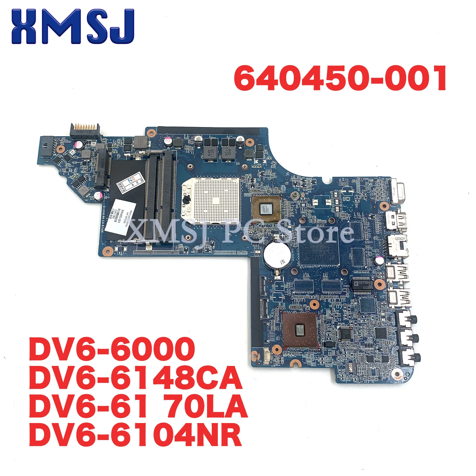 640450-001 Для HP PAVILION DV6-6000 DV6-6148CA DV6-6170LA DV6-6104NR Ноутбук DV6-6000 Материнская плата Ноутбука DDR3 100% Протестирована