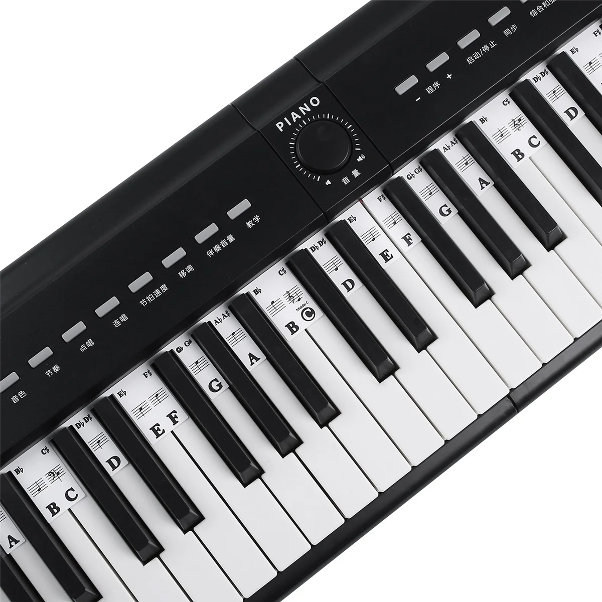 88 Клавишные Съемные наклейки для клавиатуры пианино Наклейки с нотной лентой для начинающих студентов