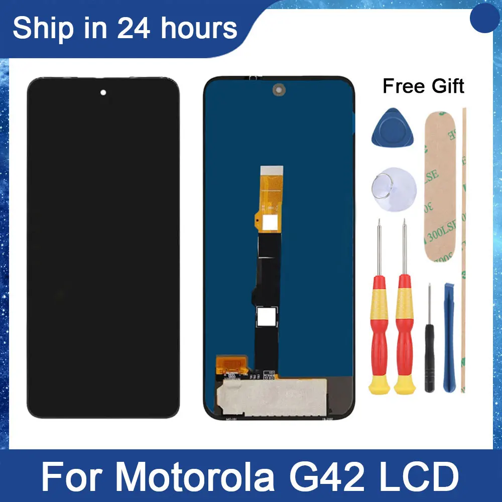 AiNiCole 6,4‘Для Motorola Moto G42 ЖК-дисплей С Сенсорным Экраном Digitizer в сборе XT2233-1 XT2233-2 Замена ЖК-экрана