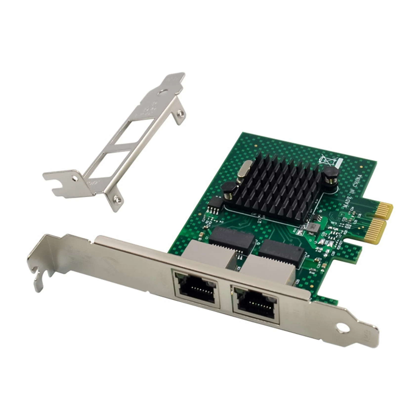 BCM5720 Сетевая карта PCIE X1 Gigabit Ethernet, двухпортовая серверная карта сетевого адаптера, совместимая с WOL PXE