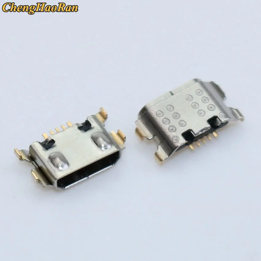 ChengHaoRan Micro USB 5Pin разъем для подключения к разъему для зарядки данных, разъем для Samsung Galaxy A01 A015 A015F/DS Mini USB Jack
