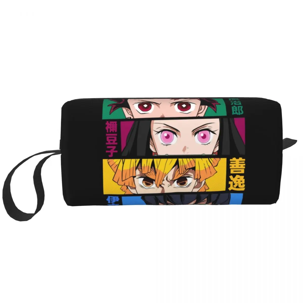 Demon Slayer Eyes Косметички для макияжа Kimetsu no Yaiba Аниме Манга, несессер, косметичка, стильная дорожная сумка для хранения сумочки