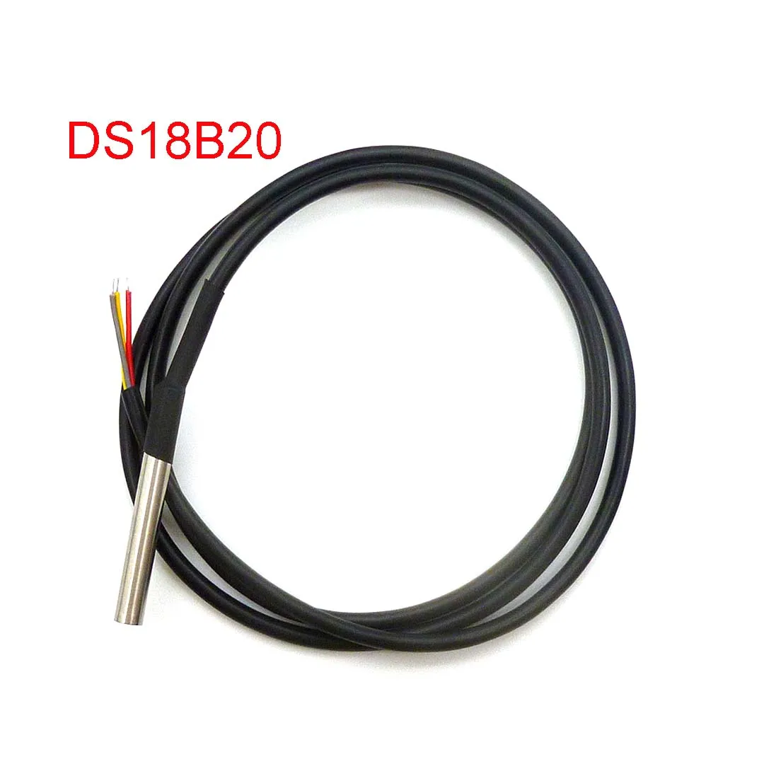 DS1820 Корпус из нержавеющей стали Водонепроницаемый датчик температуры DS18b20 датчик температуры 18B20 для Arduino