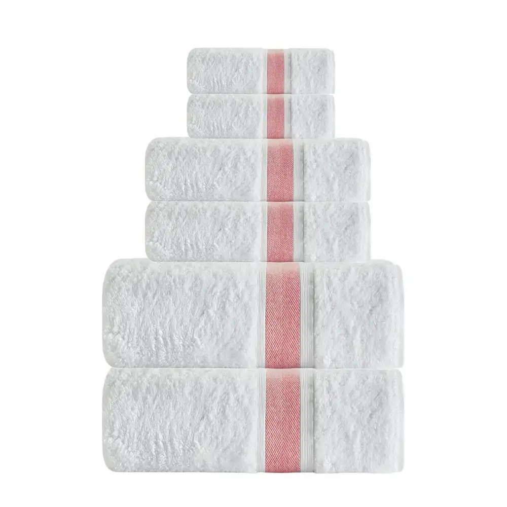 Enchante Home - Уникальный набор полотенец - Набор из 6 предметов, турецкое полотенце из длинного штапеля - Быстросохнущее, мягкое, впитывающее влагу