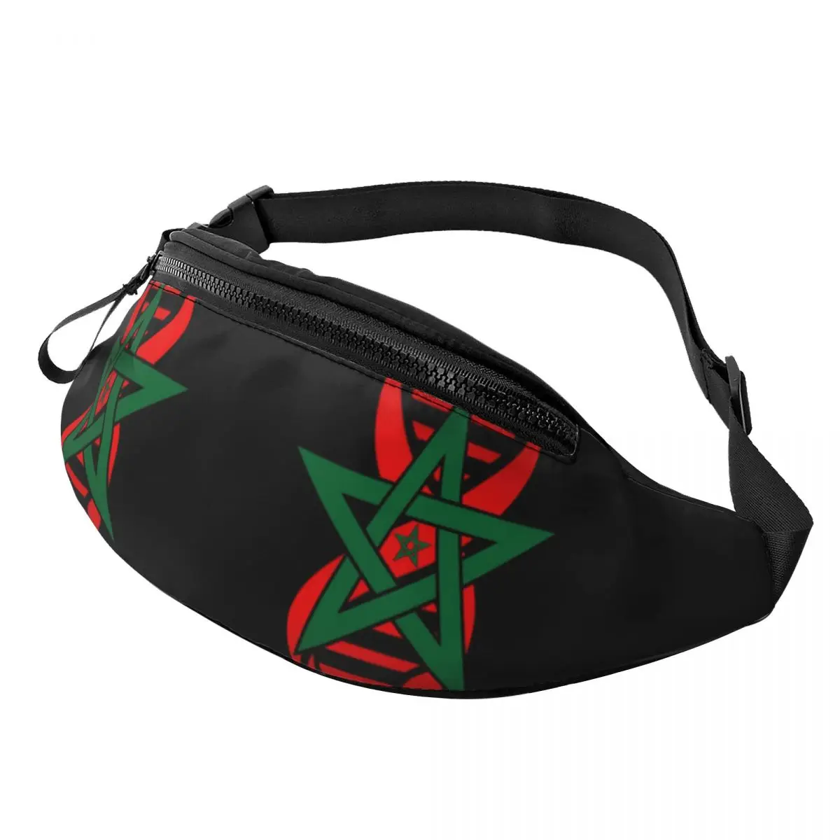 Fashion My DNA - поясная сумка с марокканскими корнями, мужская и женская поясная сумка с гордостью за флаг Марокко, сумка через плечо для пеших прогулок, чехол для телефона и денег