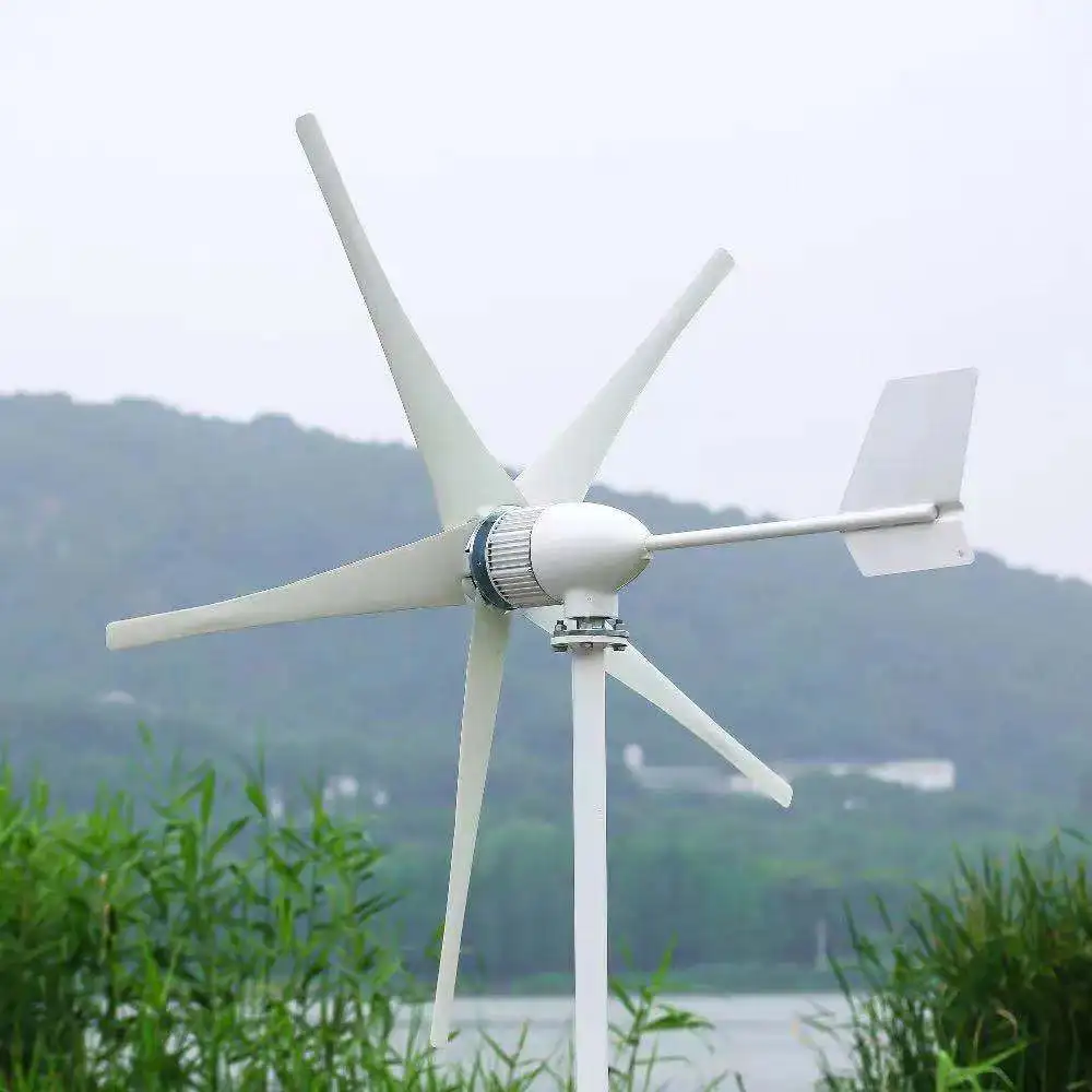 FLYT 1500 Вт 12 В 24 В 48 В ветряная турбина 3 лопасти 5 лопастей Горизонтальный ветрогенератор для дома