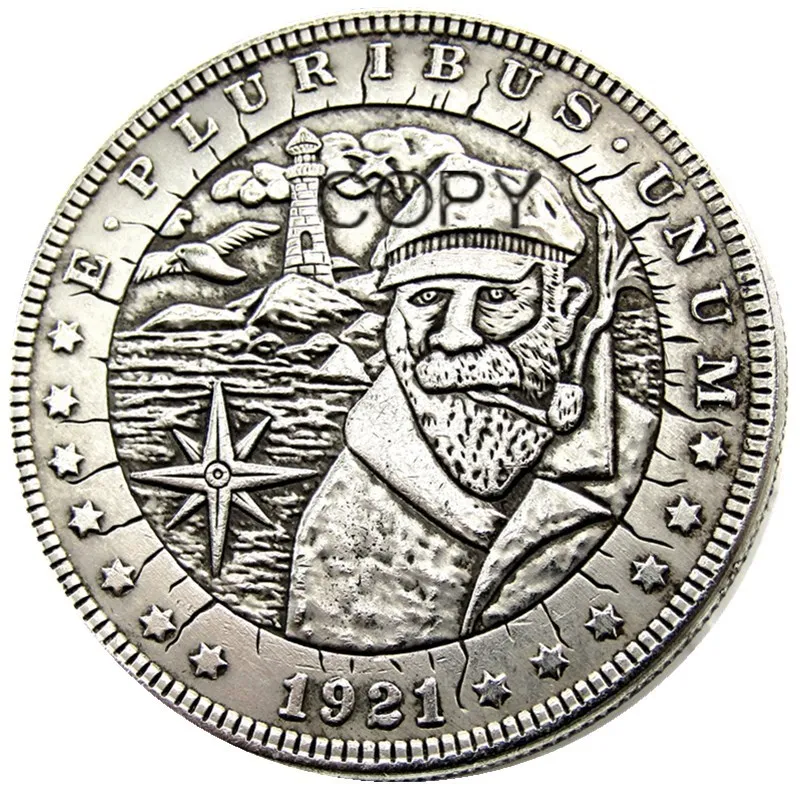 HB (29) монеты-копии американского доллара Hobo Morgan, покрытые серебром
