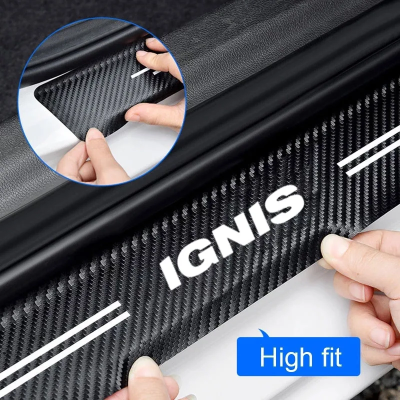 IGNIS для Suzuki IGNIS защита порога автомобиля от переступания защитная полоса багажника от царапин наклейка из углеродного волокна для украшения