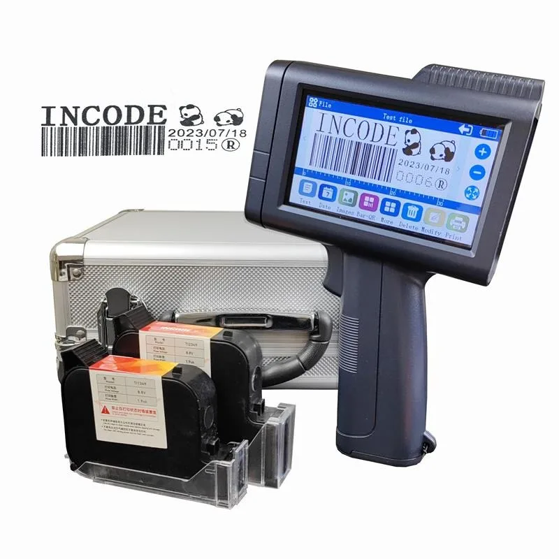 INCODE IN-M10 Низкая цена Оптовая продажа С кодировкой срока годности Термопечать TIJ Полудюймовая Печатная машина Ручной Струйный принтер