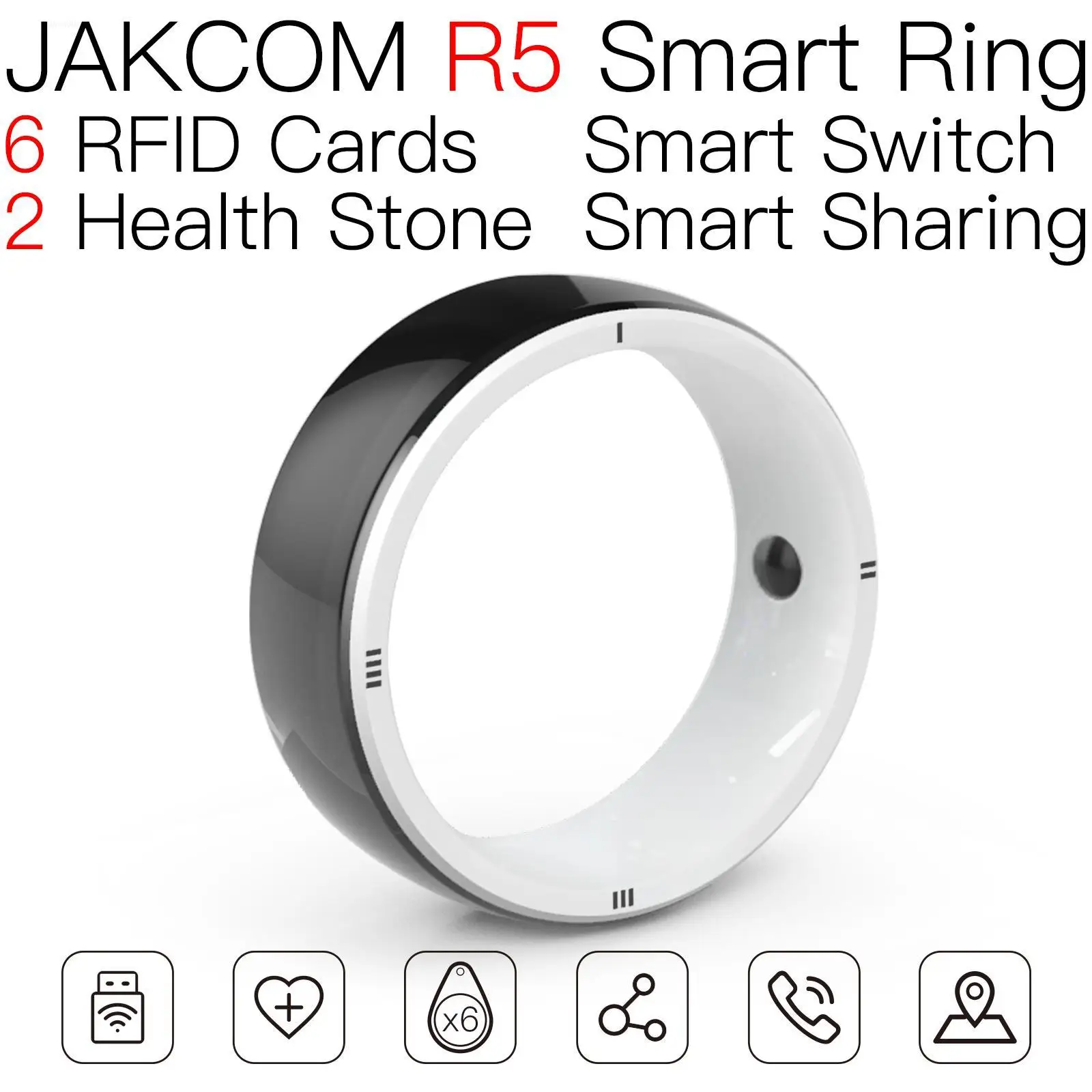 JAKCOM R5 Smart Ring Новый продукт в виде набора карточек для террариума dogbone r6 big horizons с этикеткой на полке и светодиодом nfc rfid