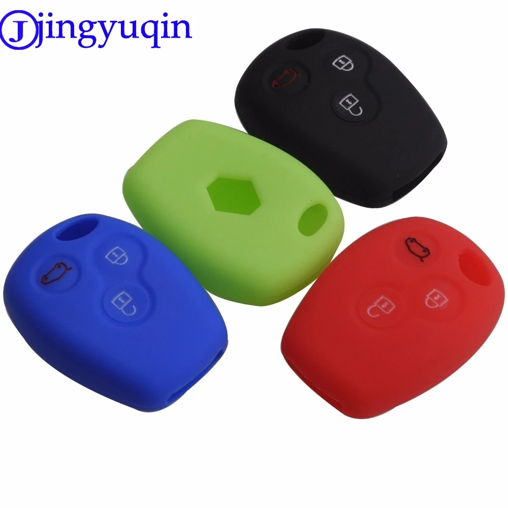 jingyuqin 10ps, 3 кнопки, Резиновый силиконовый чехол для автомобильных ключей, брелок для дистанционного управления, чехол для Renault Clio Kangoo Megane Master