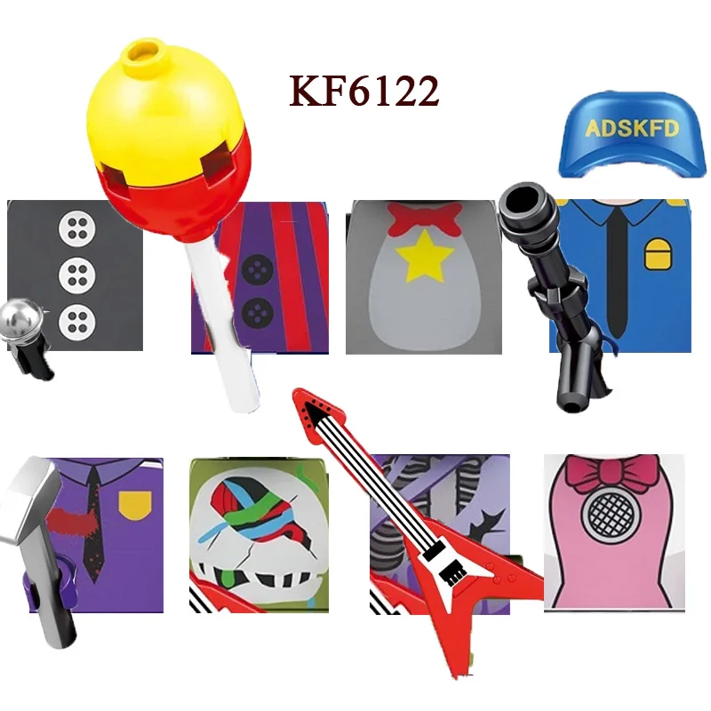 KF6122 Серия Игр Ужасов на Хэллоуин Фигурки Обучающий Строительный Блок Детские Игрушки Кирпичи