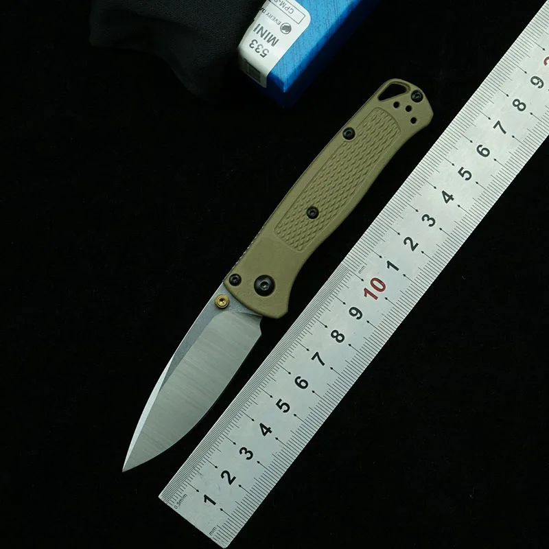 LEMIFSHE Bugout Mini 533 Ручка из нейлонового волокна S30V Лезвие Складные Карманные инструменты для выживания EDC Походный Охотничий Универсальный нож